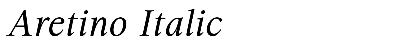 Aretino Italic